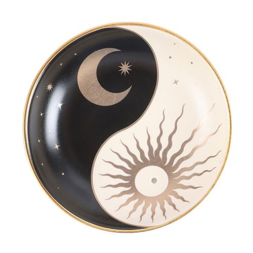 Celestial Yin and Yang incense holder dish for meditation and relaxation.