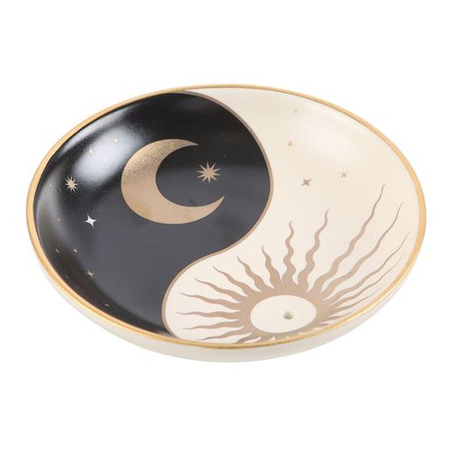 Celestial Yin and Yang incense holder dish for meditation and relaxation.