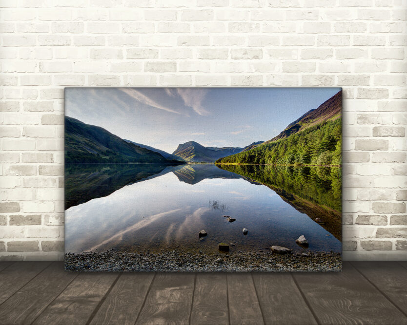 Riverscape, Buttermere, Lake District - Canvas Print Example
