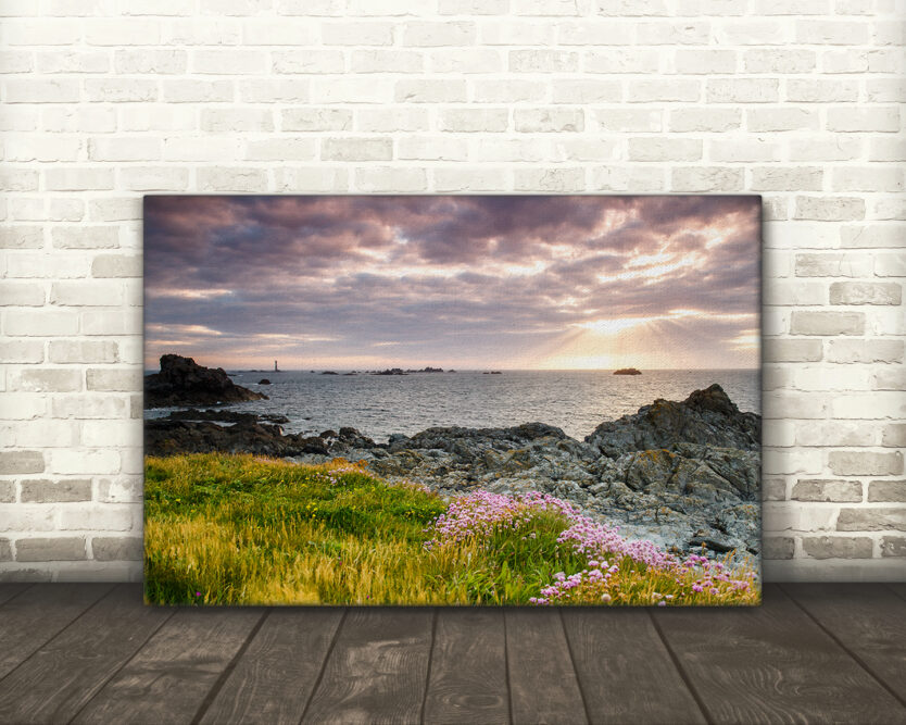 Seascape, Pleinmont Point, Guernsey - Canvas Print Example