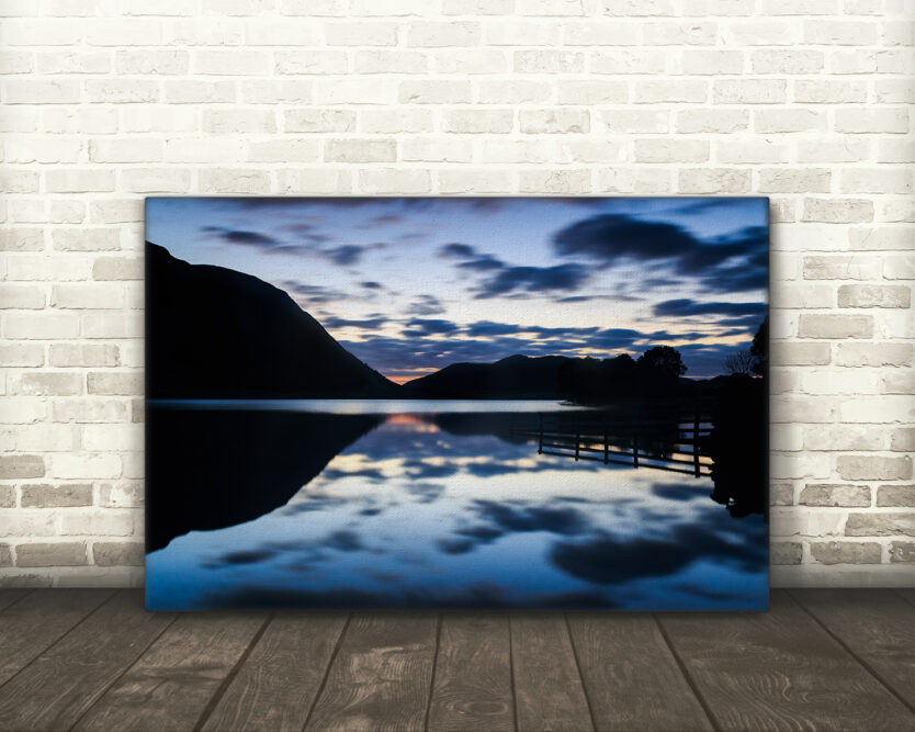 Riverscape, Crummock Water, Lake District - Canvas Print Example