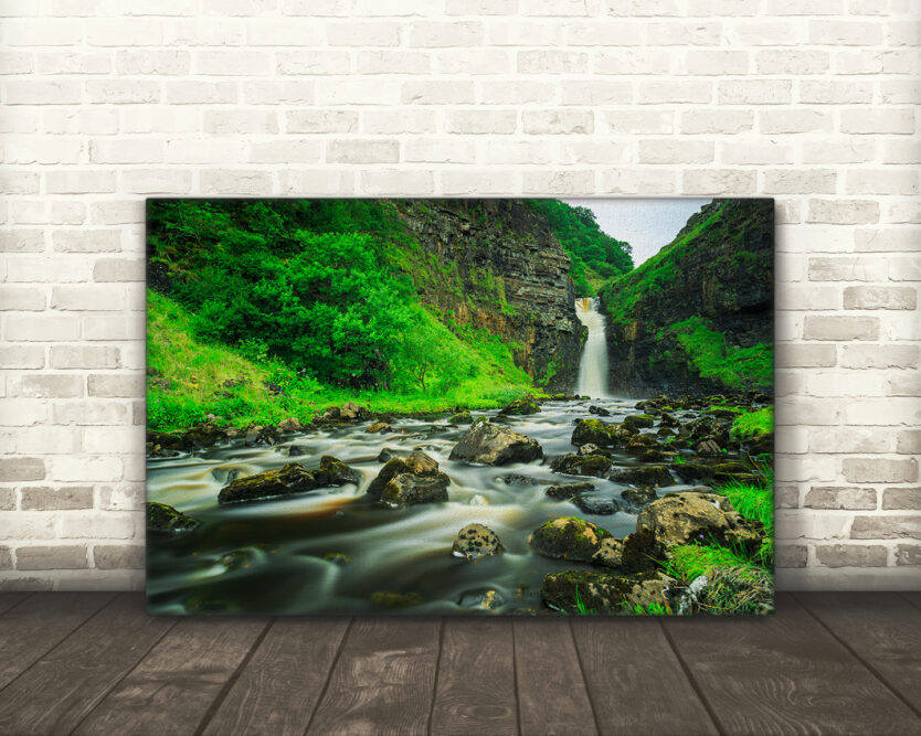 Riverscape, Lealt Falls, Isle of Skye, Scotland - Canvas Print Example