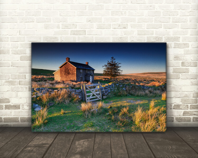 Landscape, Nun’s Cross Farm, Dartmoor National Park - Canvas Print Example