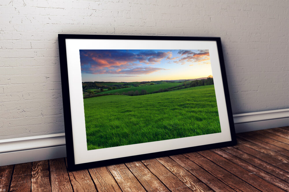 Landscape, Crockernwell, Dartmoor National Park - Framed print example