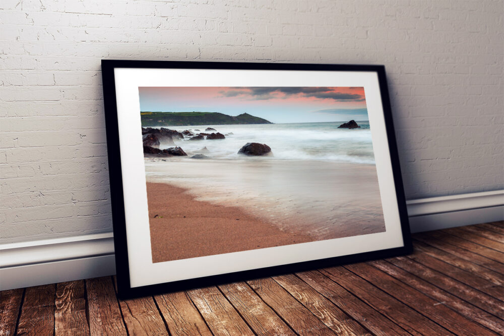Seascape, Whitsand Bay, Cornwall - Framed print example