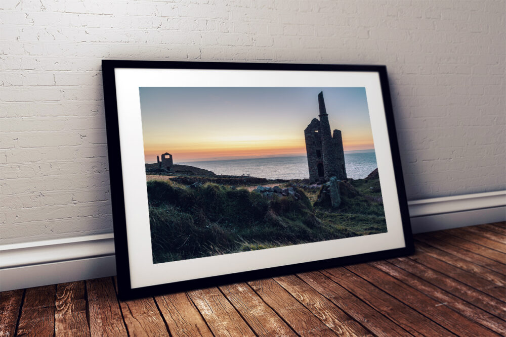 Seascape, Wheal Owles, Botallack, Cornwall - Framed print example